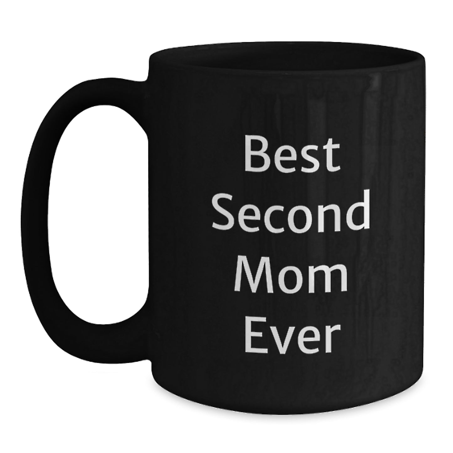 Second Mom Keepsake Elegant Black Coffee Mug for Her Birthday Gift - Main