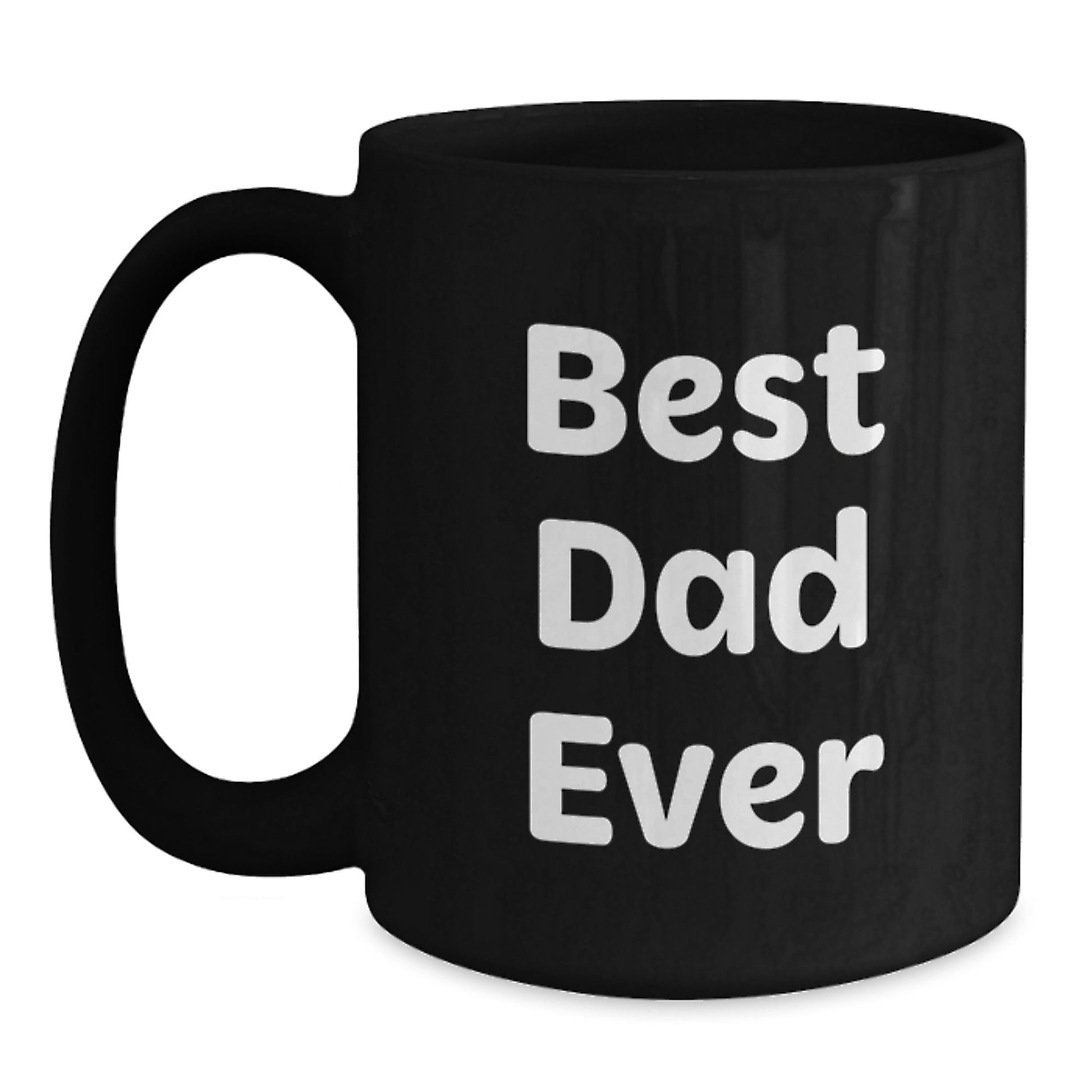 Dad Keepsake Ceramic Black Coffee Mug for Him Birthday Gift Best Dad - Main