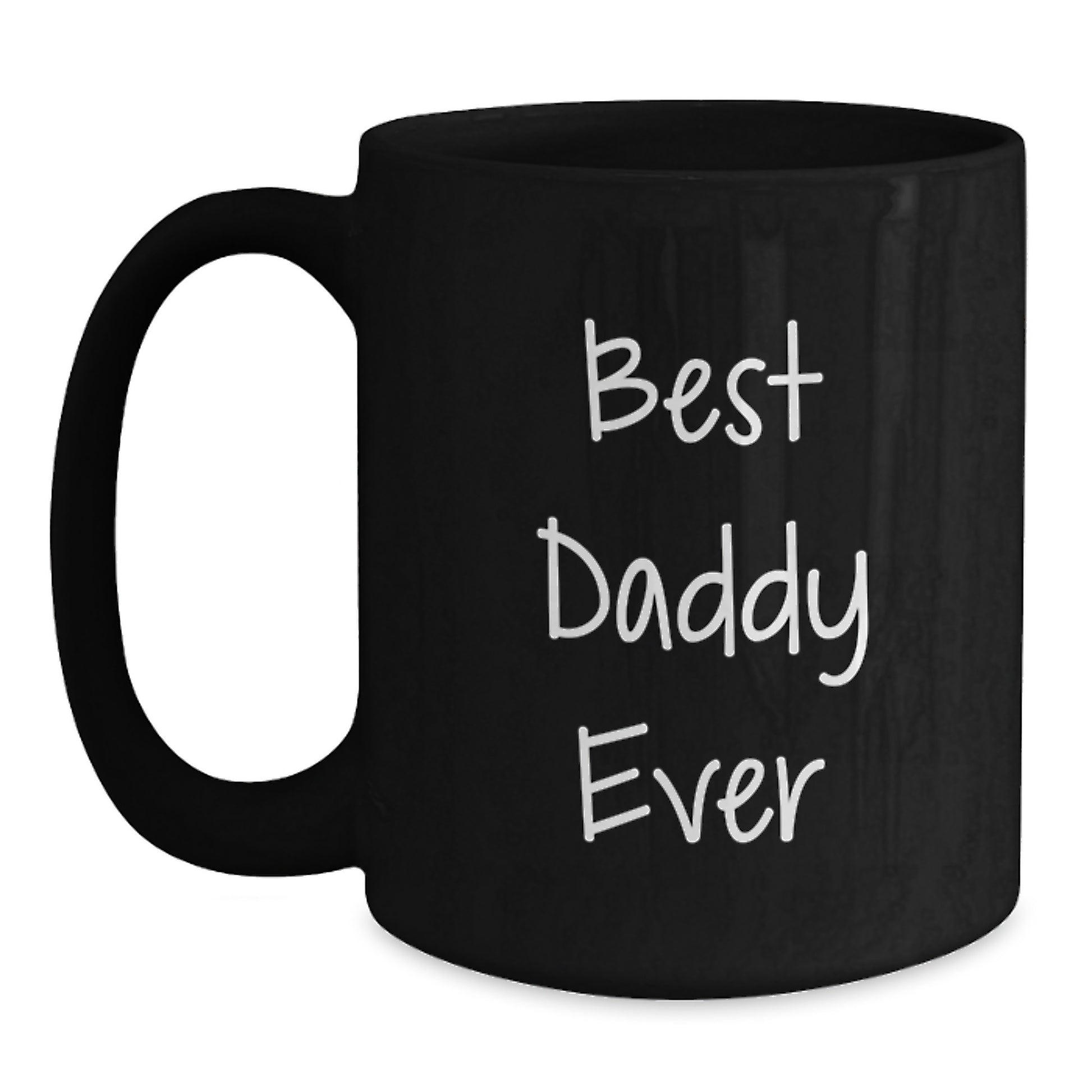 Best Daddy Ever Keepsake Black Coffee Mug for Him Birthday Gift - Main