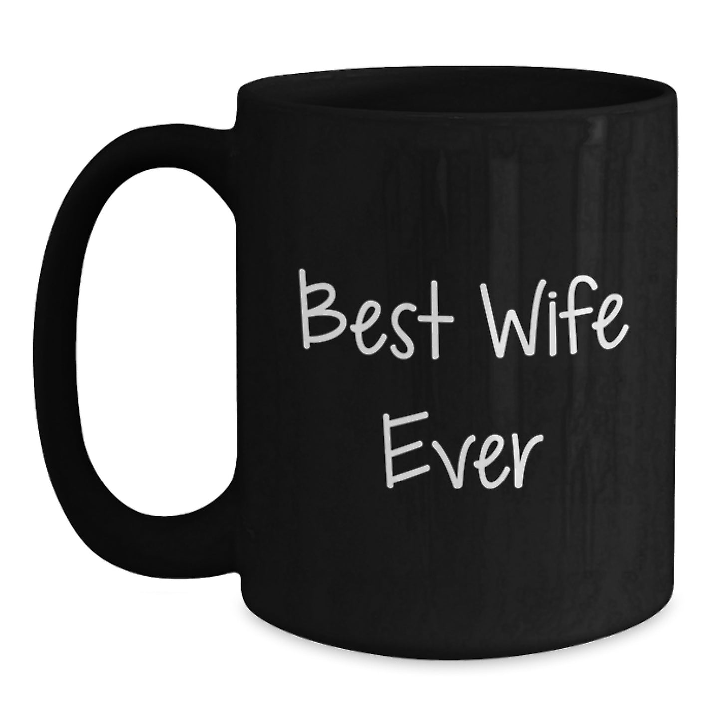 Best Wife Ever Keepsake Black Coffee Mug for Her Birthday Gift - Main