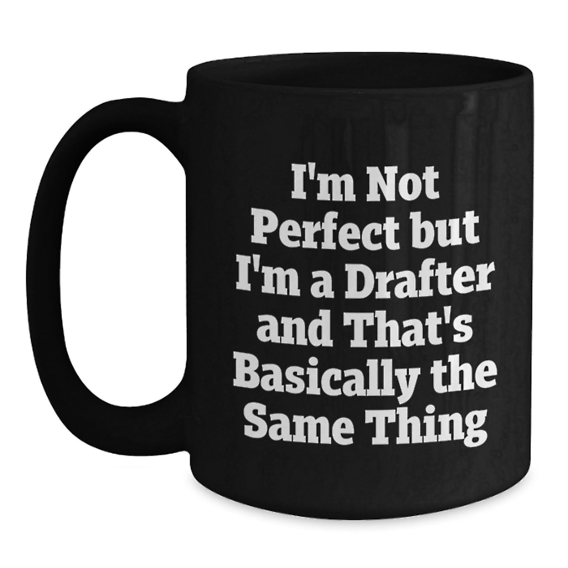 Drafter Keepsake Black Coffee Mug for Him Birthday Gift with 11oz - Main