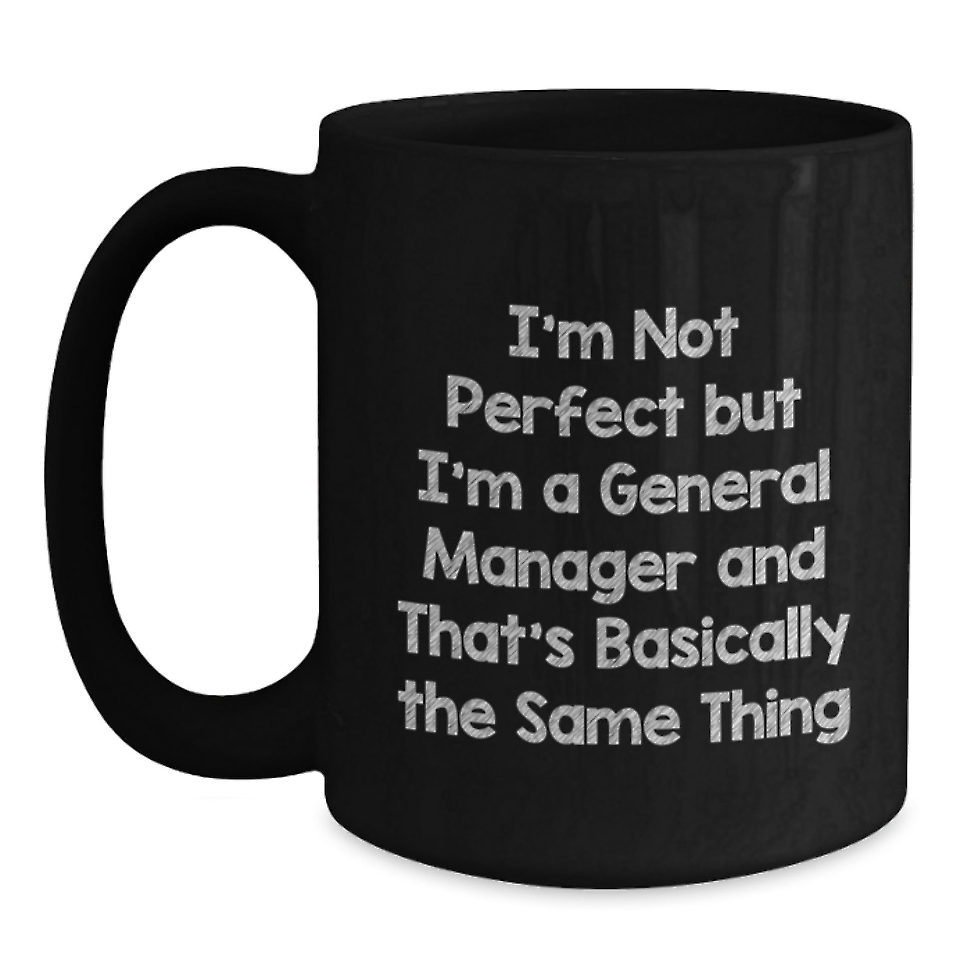 General Manager Black Coffee Mug Keepsake Birthday Gift for Him - Main