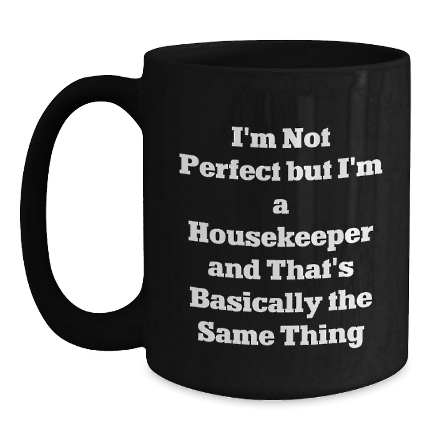 Housekeeper Keepsake Premium Black Coffee Mug for Him Birthday Gift - Main