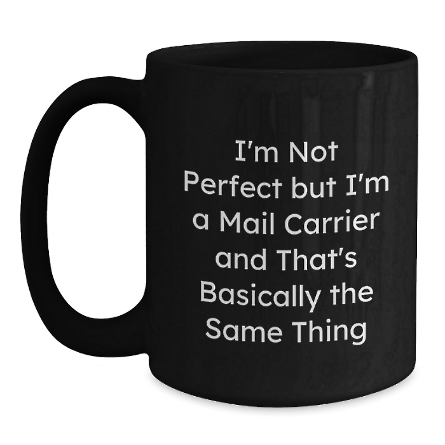 Mail Carrier Keepsake Black Coffee Mug Birthday Gift for Him - Main