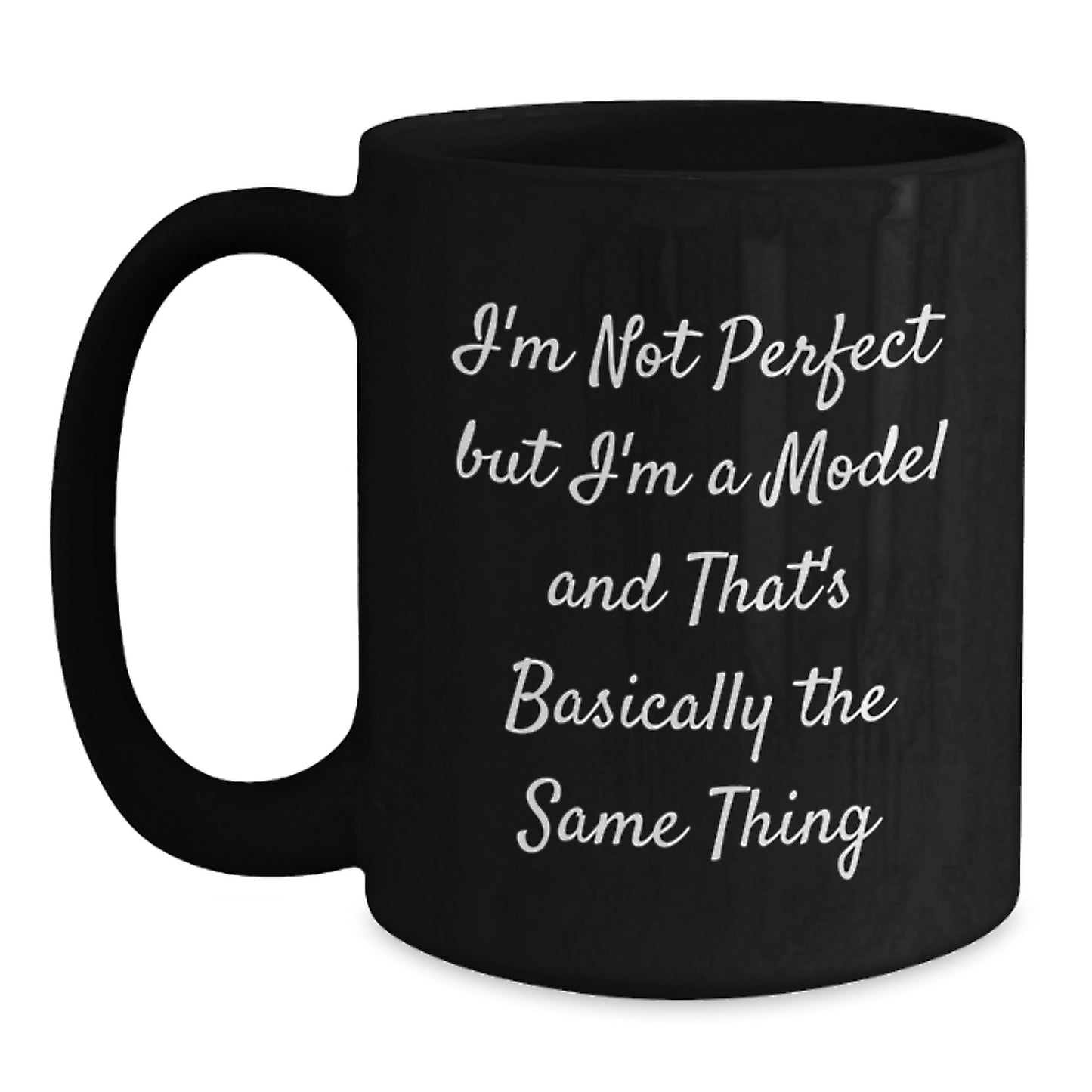 Model Keepsake Black Coffee Mug for Him 11oz Birthday Gift - Main