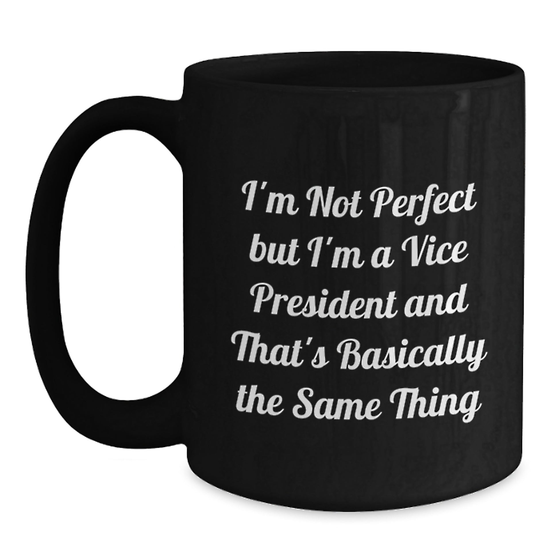 Vice President Keepsake Black Coffee Mug for Him Birthday Gift - Main