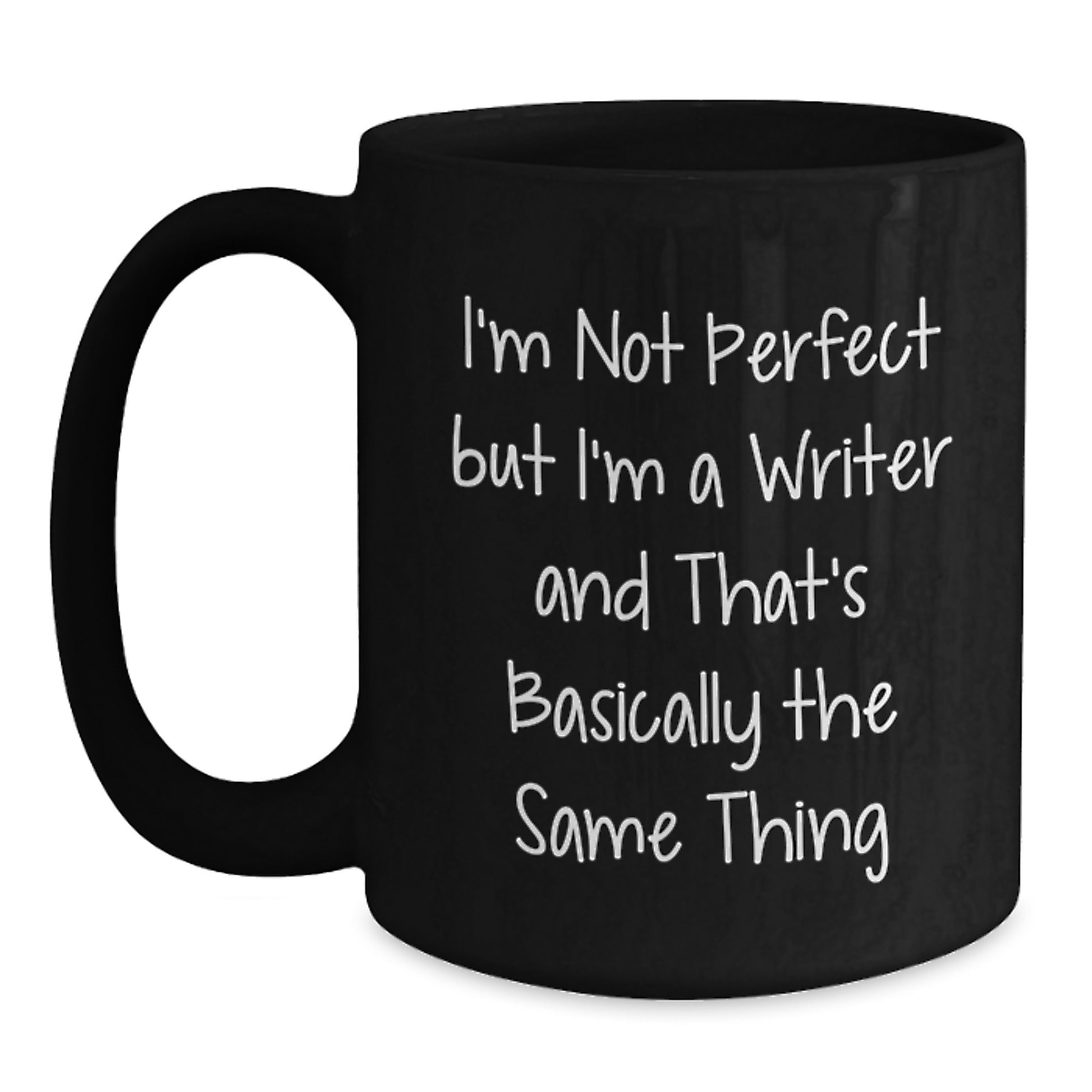 Birthday Gift for Her Writer Black Coffee Mug Present - Main