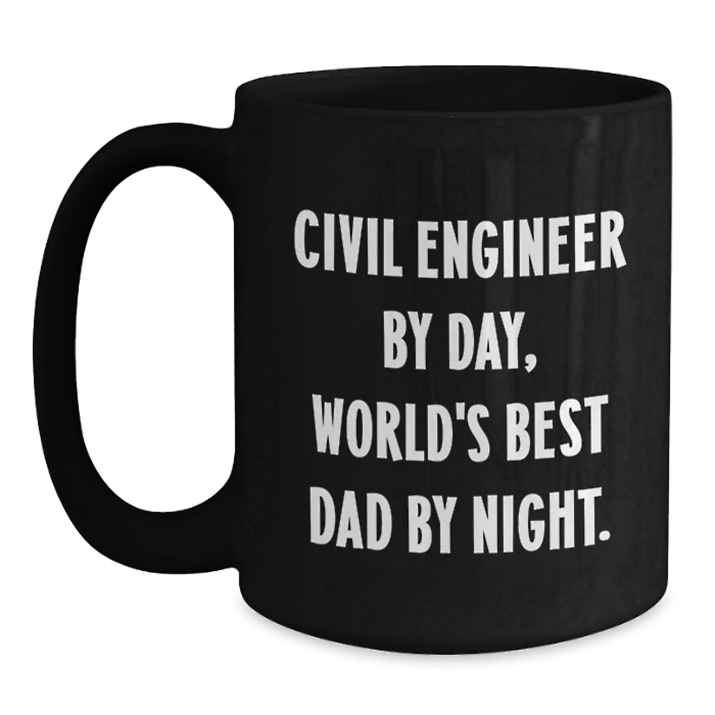 Civil Engineer Keepsake Mug for Him Black Coffee Birthday Gift - Main