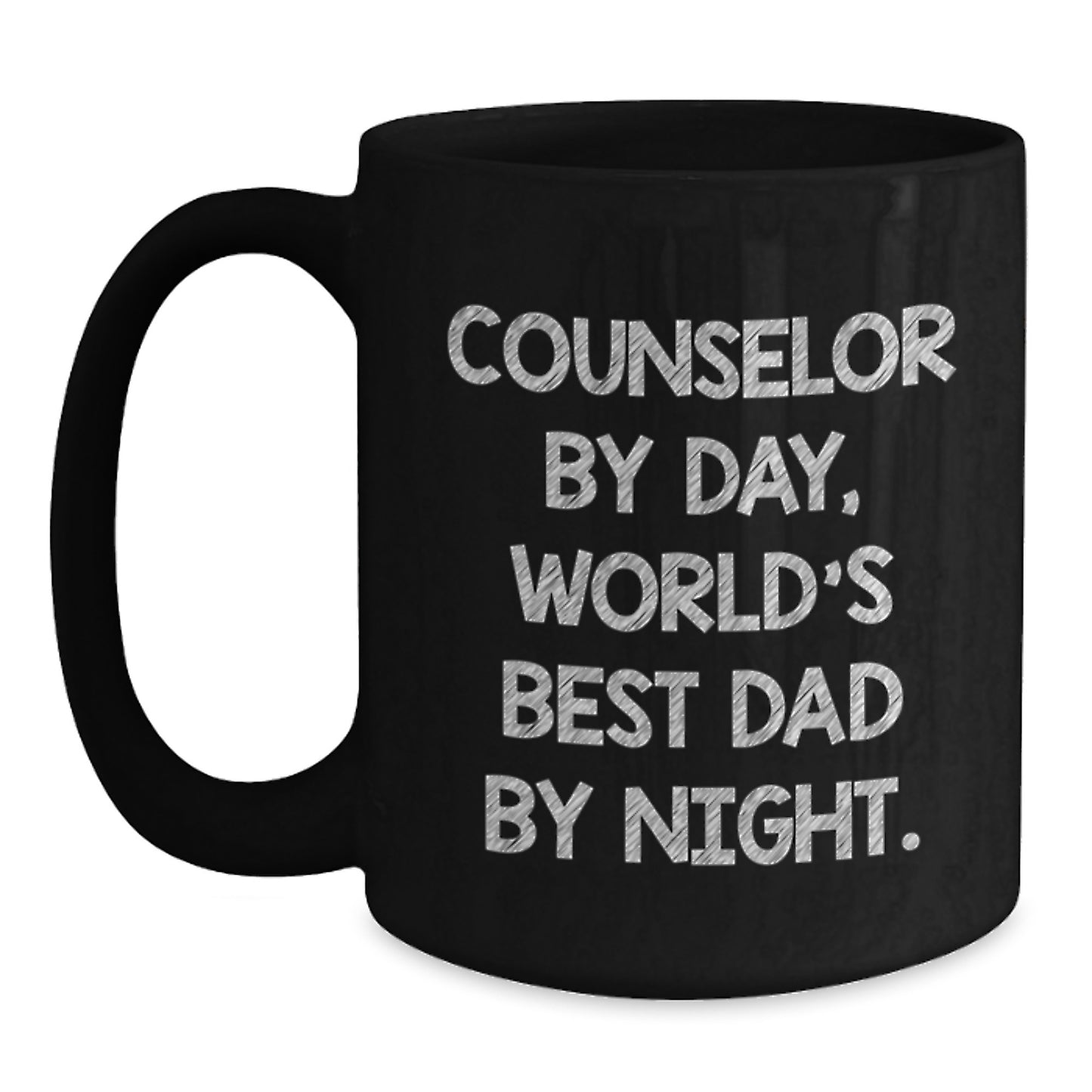 Mug – 'Counselor By Day, World's Best Dad By Night' Gift for Friends - Main