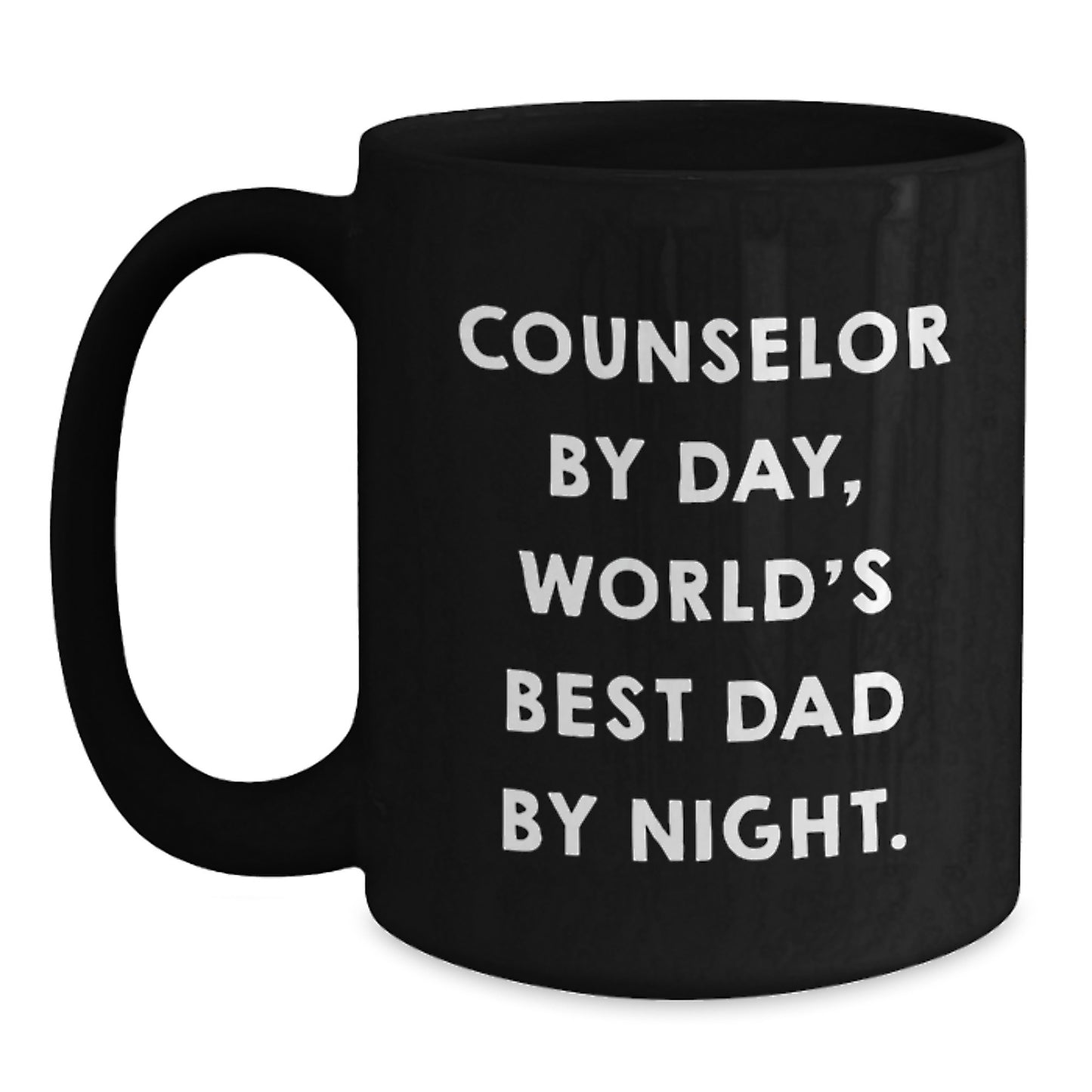 Birthday Gift for Her Counselor Present Black Coffee Mug - Main