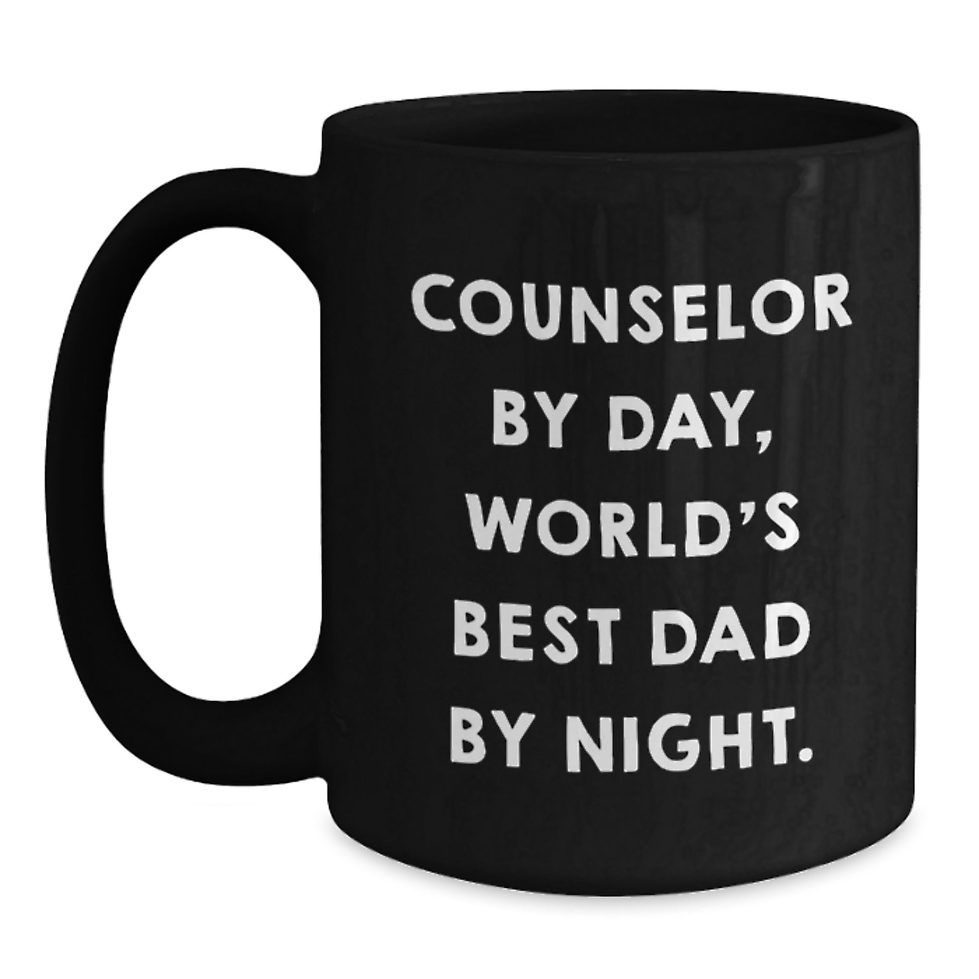 Birthday Gift for Her Counselor Present Black Coffee Mug - Main