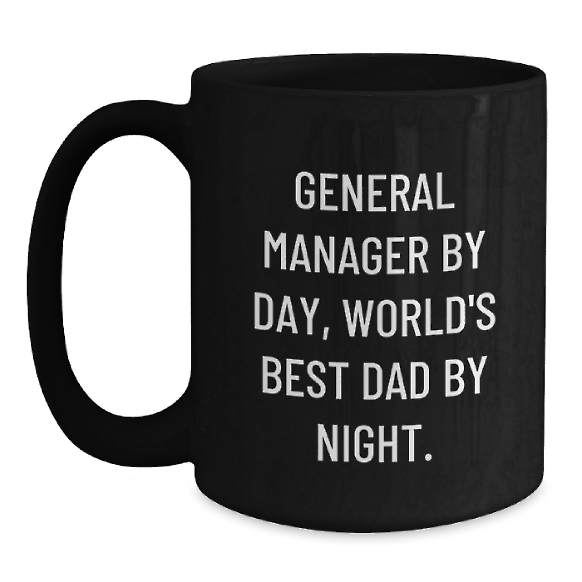 General Manager Keepsake Black Coffee Mug for Him Birthday Gift - Main