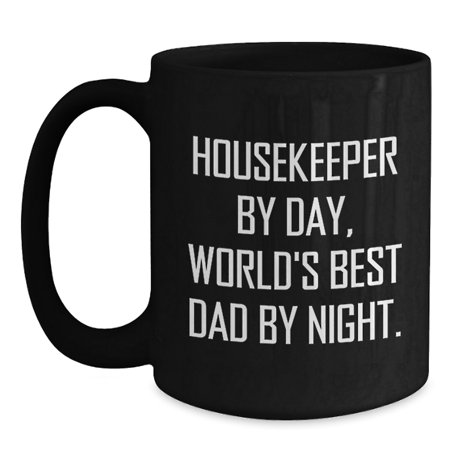 Housekeeper Keepsake Ceramic Black Coffee Mug 11oz for Him Birthday Gift - Main