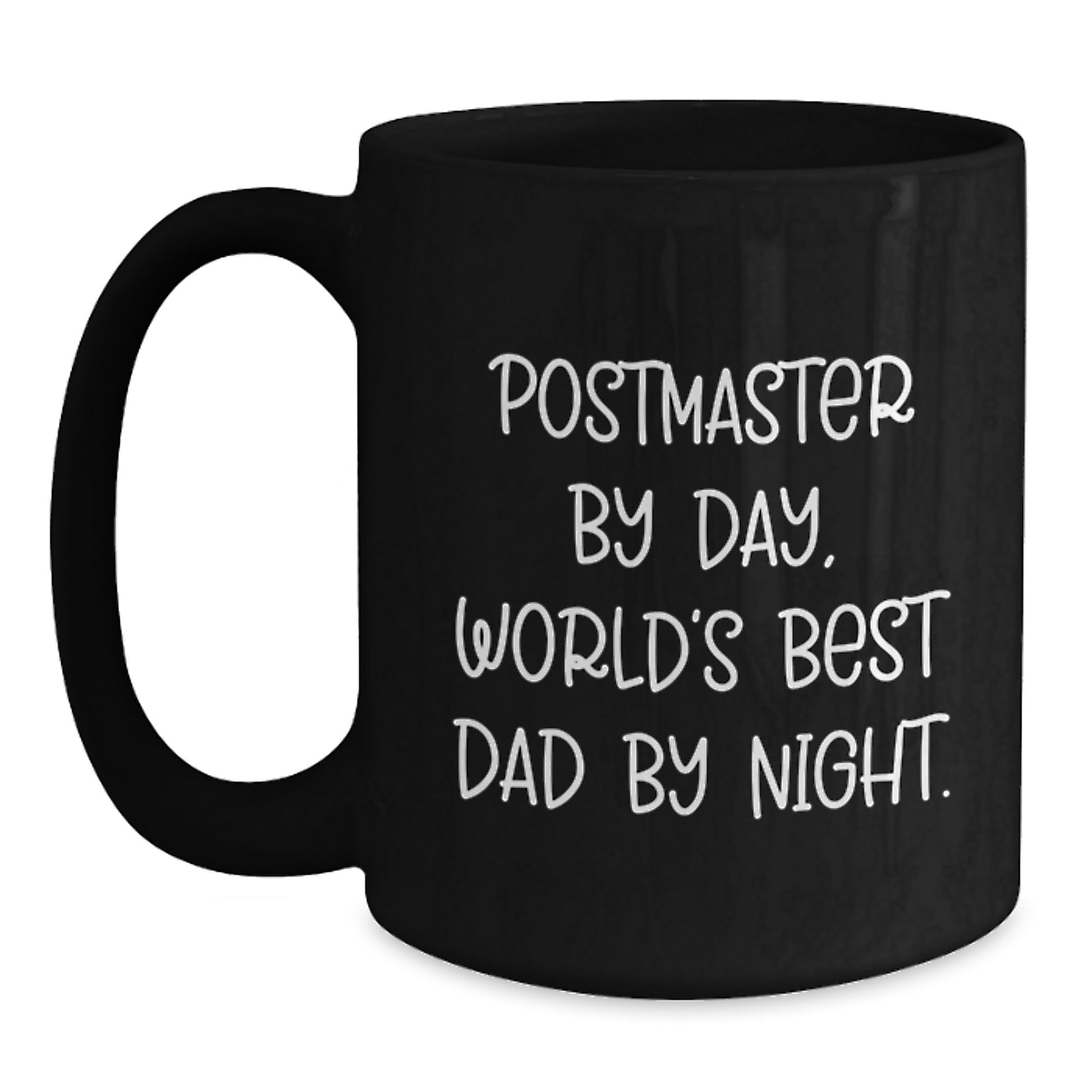 Postmaster Keepsake Black Ceramic Coffee Mug for Him Birthday Gift - Main
