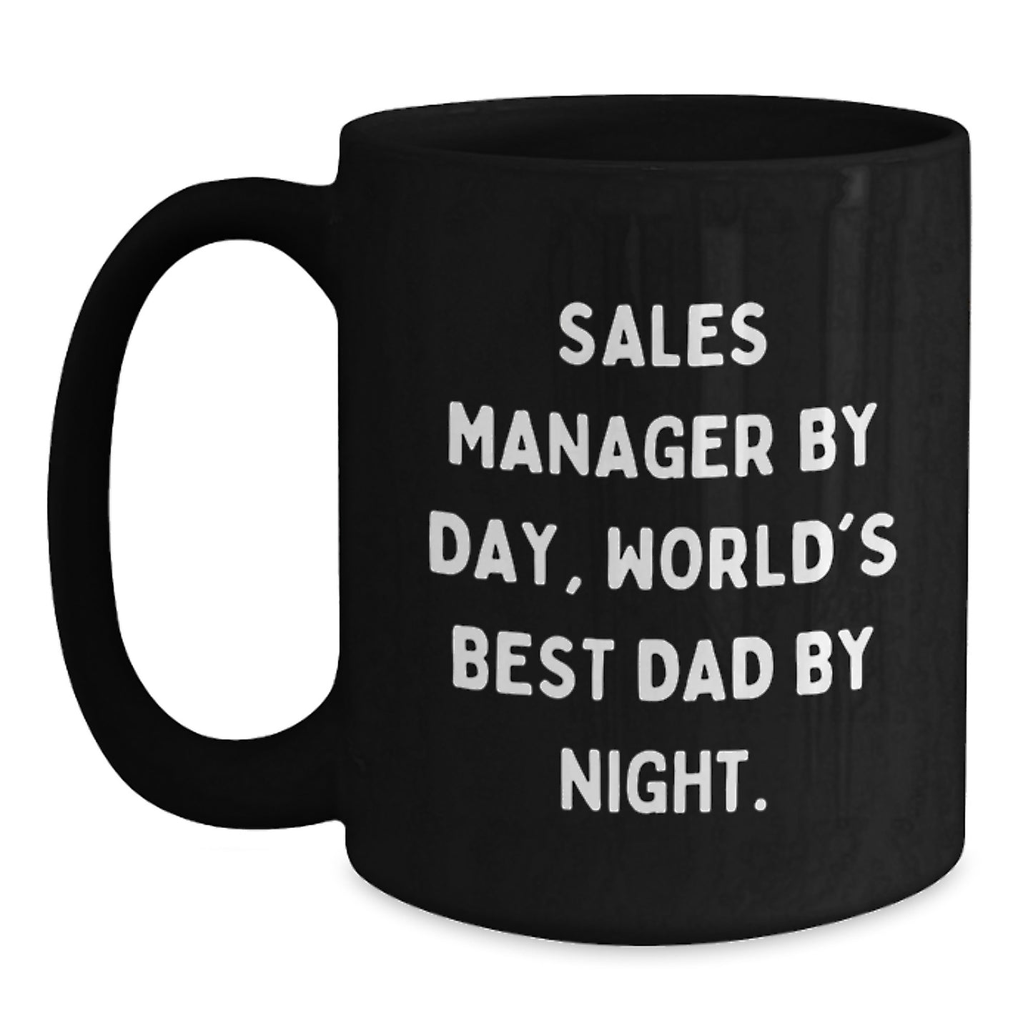 Birthday Gift for Her Sales Manager Black Coffee Mug Present - Main