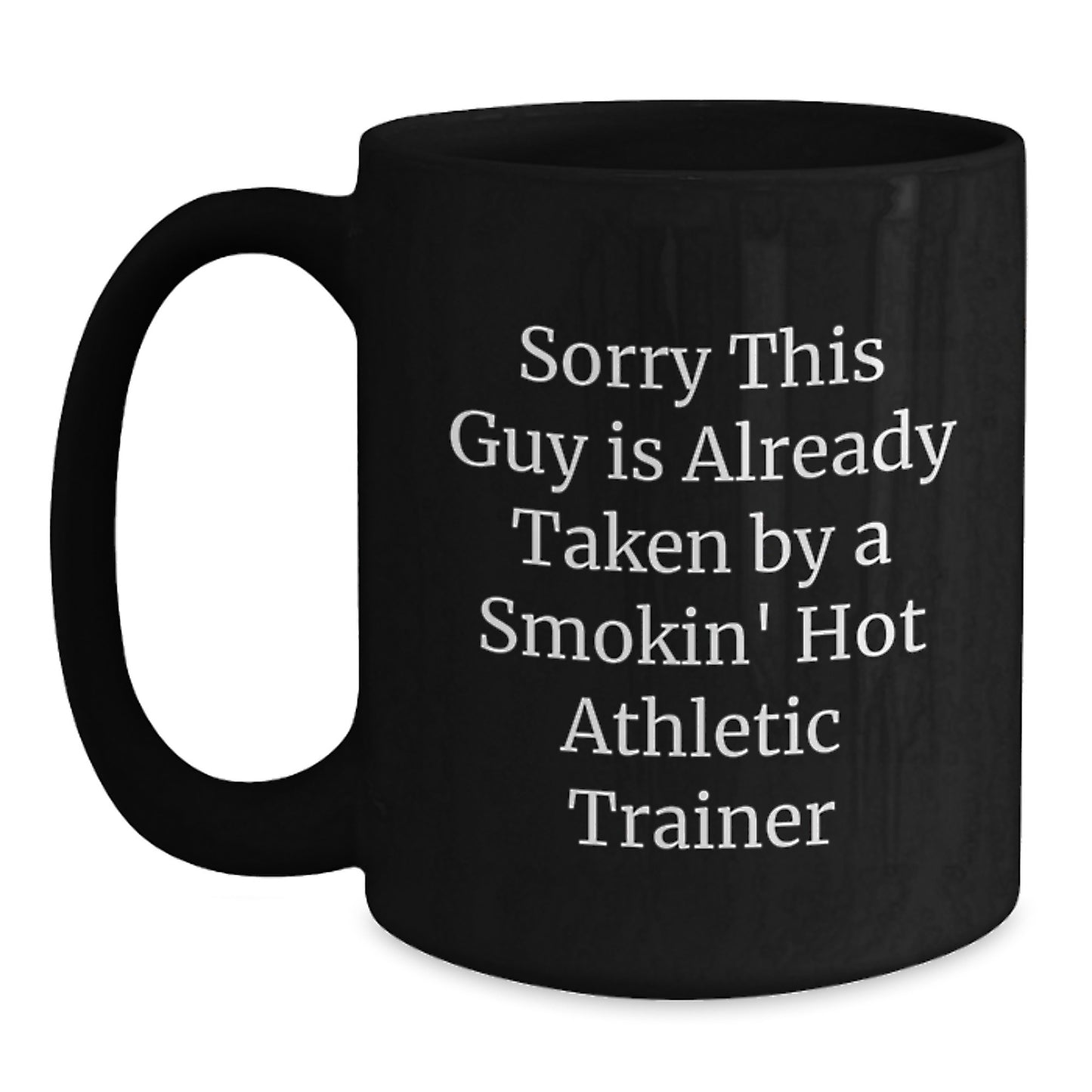 Funny Athletic Trainer Gifts for Him from Friends and Family, Black Coffee Mug for Christmas Unique Presents - Main