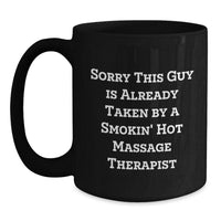 Load image into Gallery viewer, Funny Massage Therapist Gifts from Friends for Massage Therapist Black Coffee Mugs, Unique Christmas Unique Gifts for Men, Women, Coworkers, Family - Main
