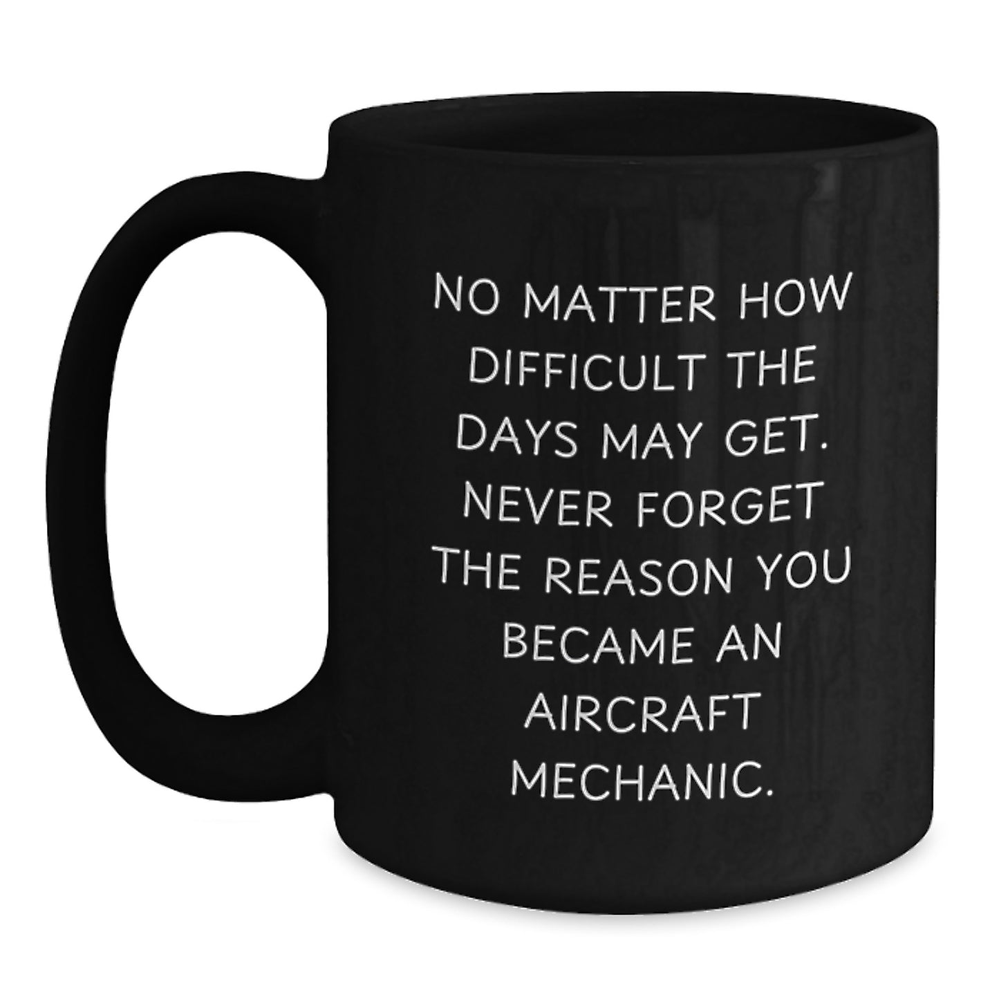 Inspirational Gifts for Aircraft Mechanic Men, Funny Black Coffee Mugs, Gifts from Friends, Unique Christmas Unique Gifts - Main