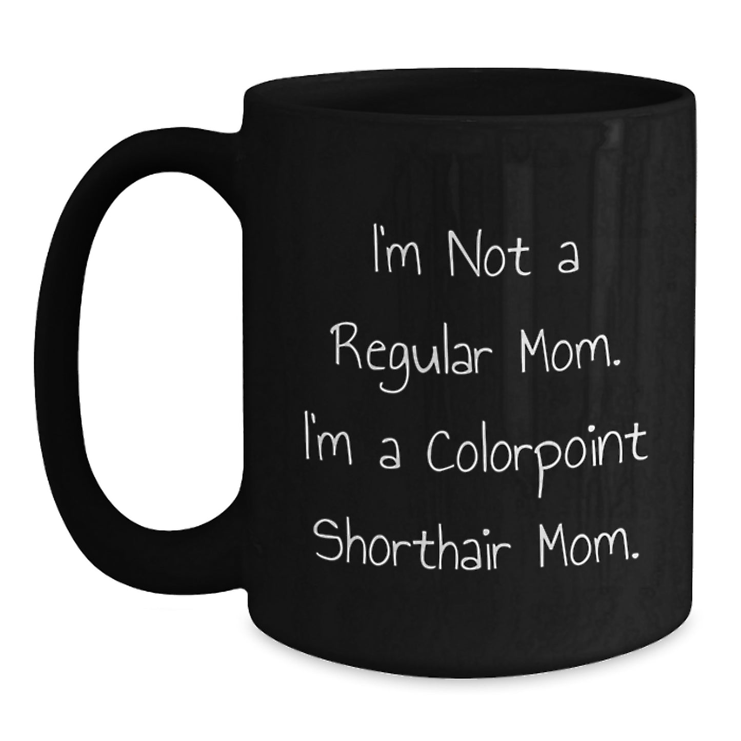 Colorpoint Shorthair Cat Mom Black Coffee Mugs Funny Graduation Gifts for Cat Lovers from Mom - Main