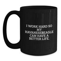 Load image into Gallery viewer, Havanese Dog Lovers Funny Gifts from Friends, Family, or Coworkers - Black Coffee Mug for Havanese Dog Enthusiasts, Birthday Unique Gifts for Women, Men, or Havanese Dog Owners - Main
