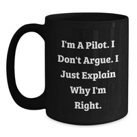 Load image into Gallery viewer, Pilot Humor Gifts from Men to Pilot Friends Graduation Unique Pilot Coffee Mug - Main
