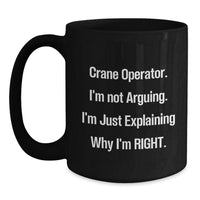 Load image into Gallery viewer, Funny Crane Operator Gifts, Crane Operator Mugs, Birthday Unique Gifts from Friends to Crane Operator - Main
