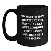 Load image into Gallery viewer, Gifts from Family to Physicians, Inspiring Black Coffee Mugs for Doctors, Christmas Unique Gifts for Men - Main
