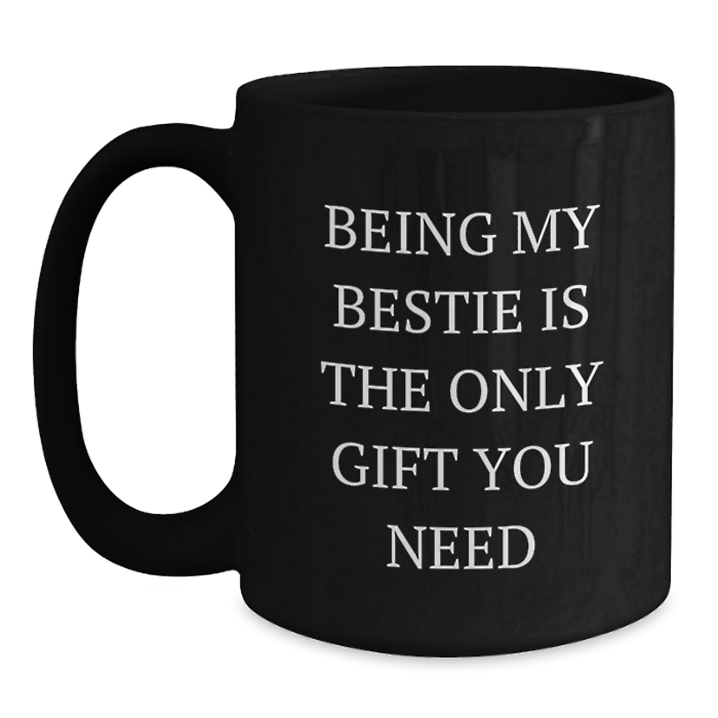 Funny Bestie Gifts from Friends to Bestie Black Coffee Mugs for Christmas Morning - Main