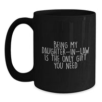 Load image into Gallery viewer, Funny Daughter-in-law Black Coffee Mug Gifts for Her Christmas Unique Presents from Family - Main
