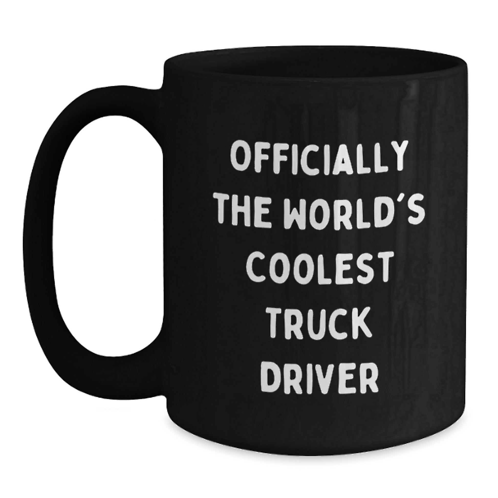 Funny Truck Driver Gifts, Officially The World's Coolest Truck Driver Mug, Birthday Unique Coffee Mugs for Truck Driver Enthusiasts, Gifts from Friends to Family - Main
