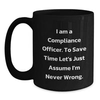 Load image into Gallery viewer, Compliance Officer Humor Gifts from Friends to Men Christmas Unique Mugs - Main
