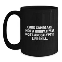 Load image into Gallery viewer, Funny Card Games Quote Gifts from Friends for Card Games Lovers Black Coffee Mug, Unique Christmas Unique Gifts for Men Women Friends Coworkers Family - Main
