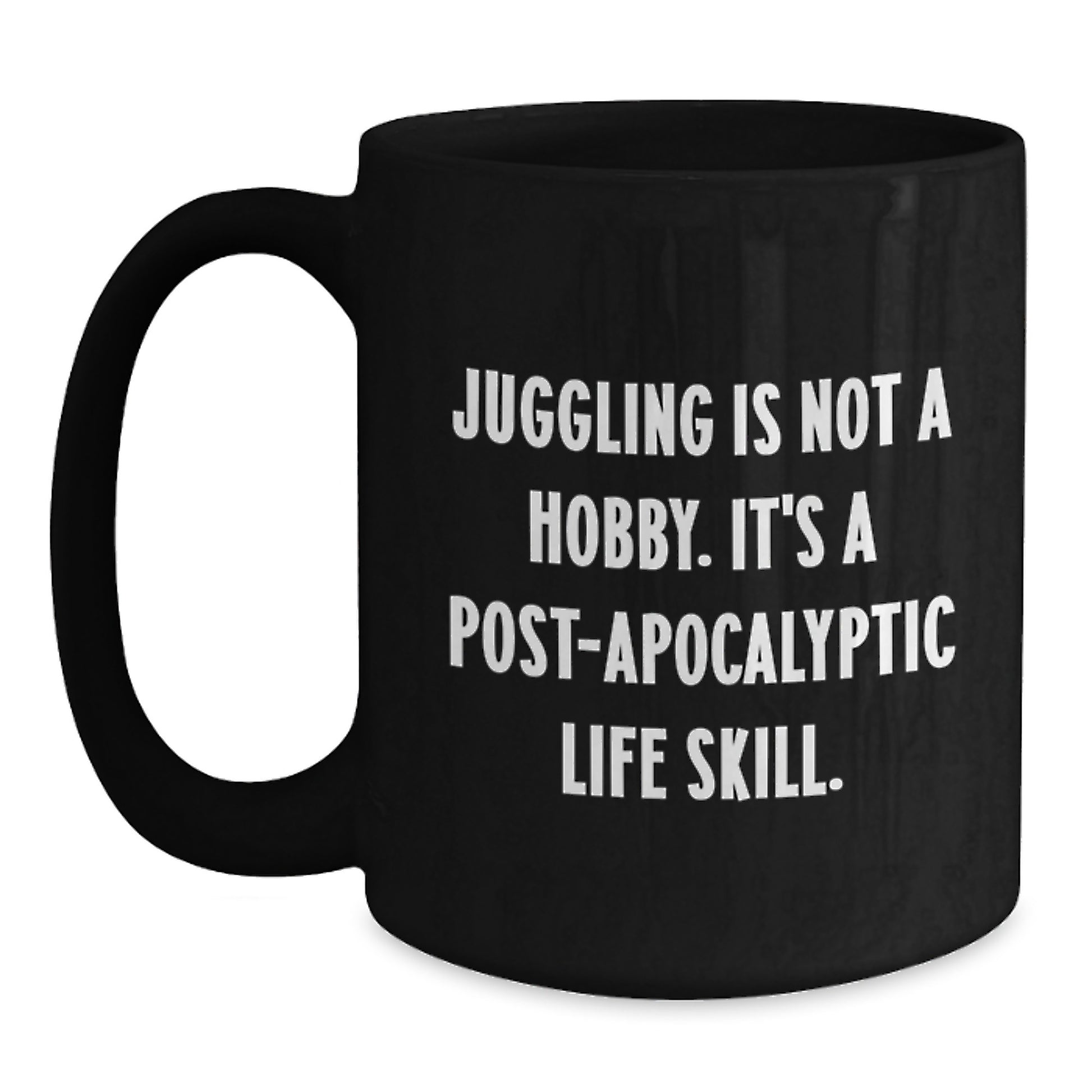 Unique Juggling Gifts from Men - Funny Black Coffee Mug for Juggling Lovers on Valentine's - Main
