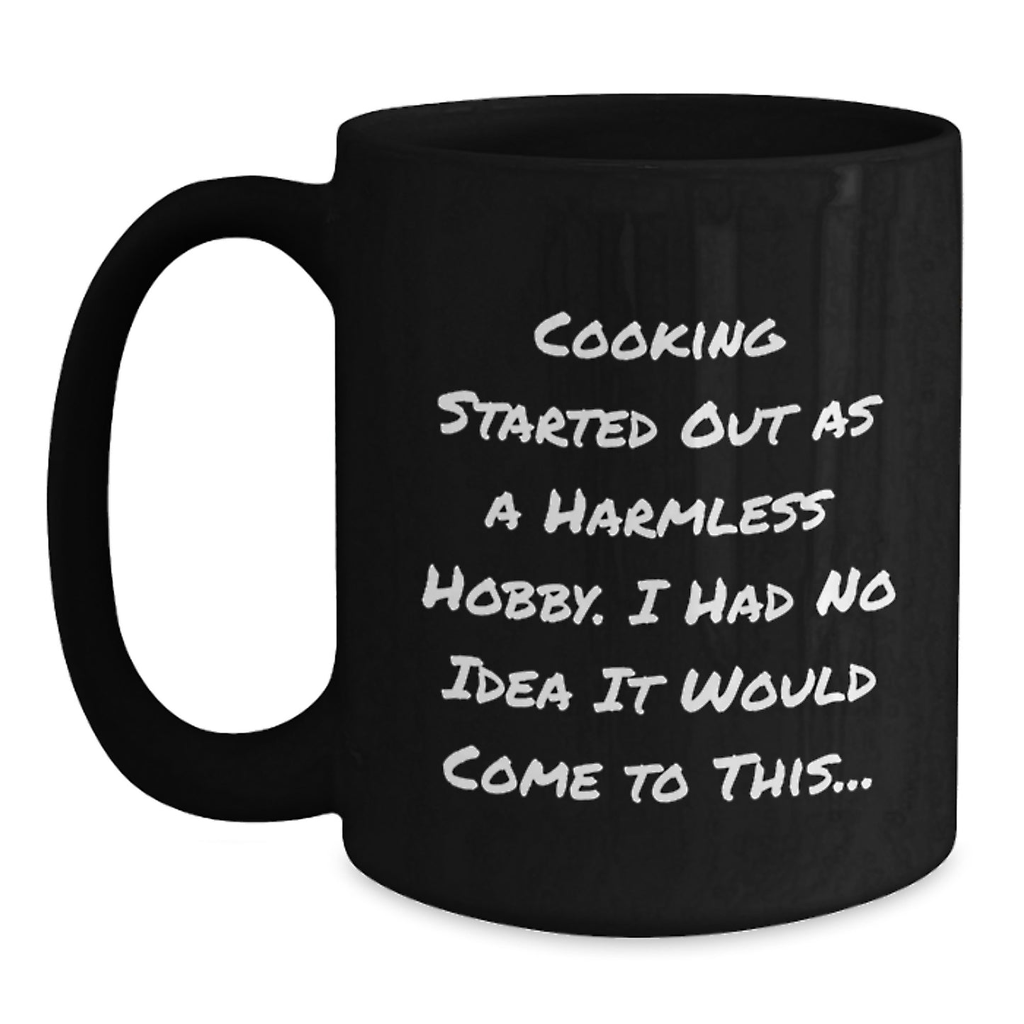 Funny Cooking Gifts for Men - Unique Black Coffee Mug, Gift from Friends to Cooking Lovers, Birthday Unique Gifts - Main