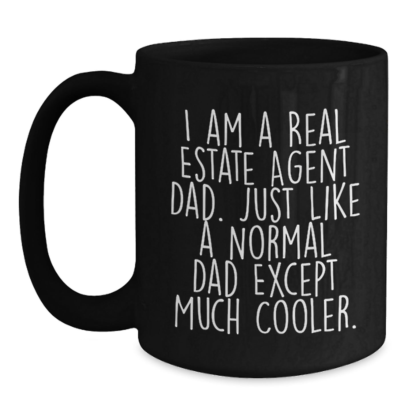 Funny Real Estate Agent Gifts from Dad Christmas Unique Mugs for Men - I Am A Real Estate Agent Dad - Main
