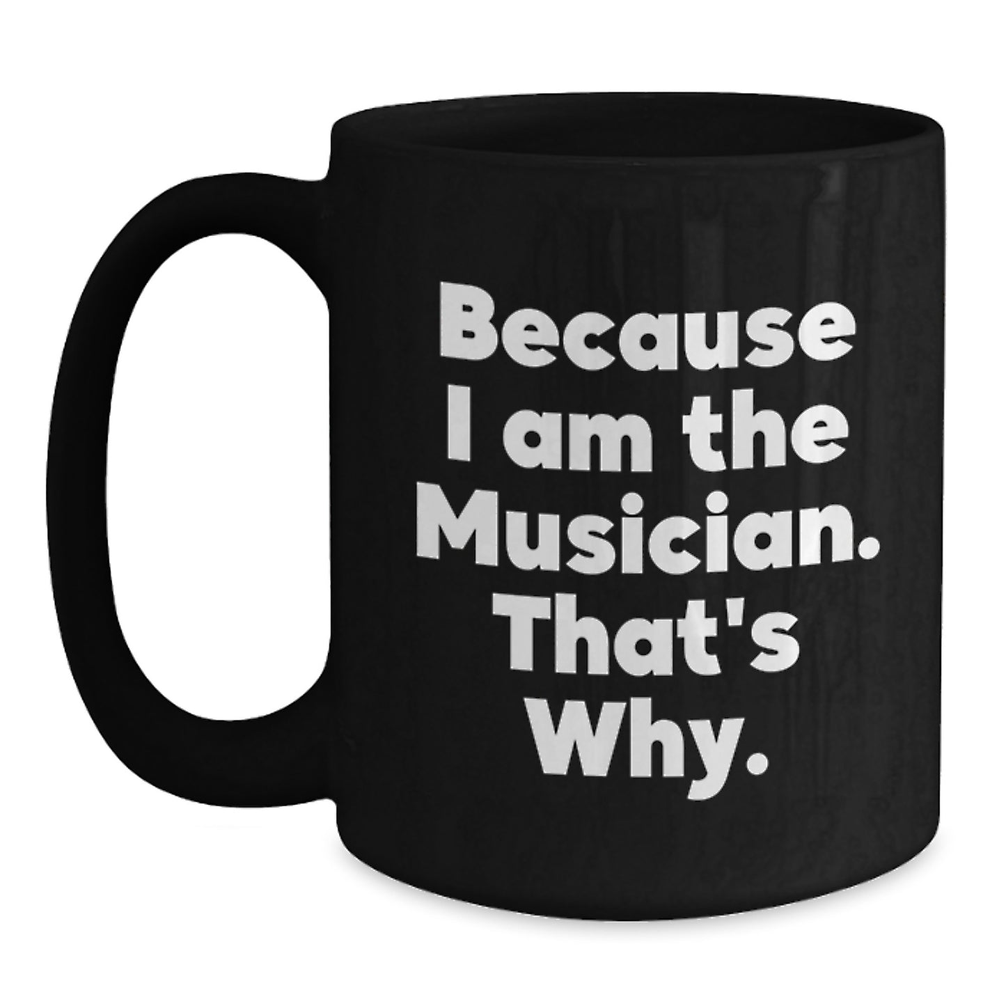 Funny Black Coffee Mugs for Musicians, Gifts from Friends to Musician Birthday Unique Presents - Main