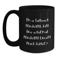 Load image into Gallery viewer, Funny Mixologist Gifts, Valentine's Unique Gifts from Men to Mixologist Friends, Black Coffee Mug - Main
