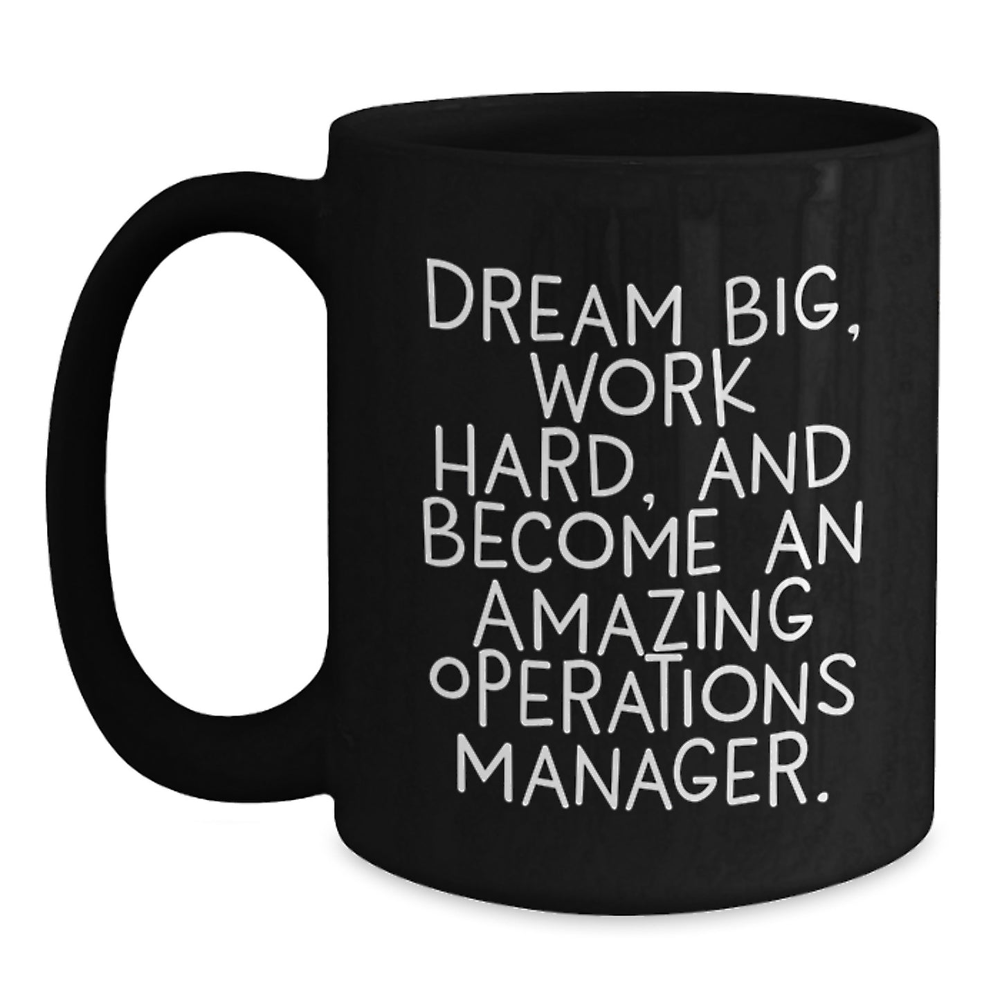 Operations Manager Keepsake Mug for Him Birthday Gift Black 11oz Ceramic - Main