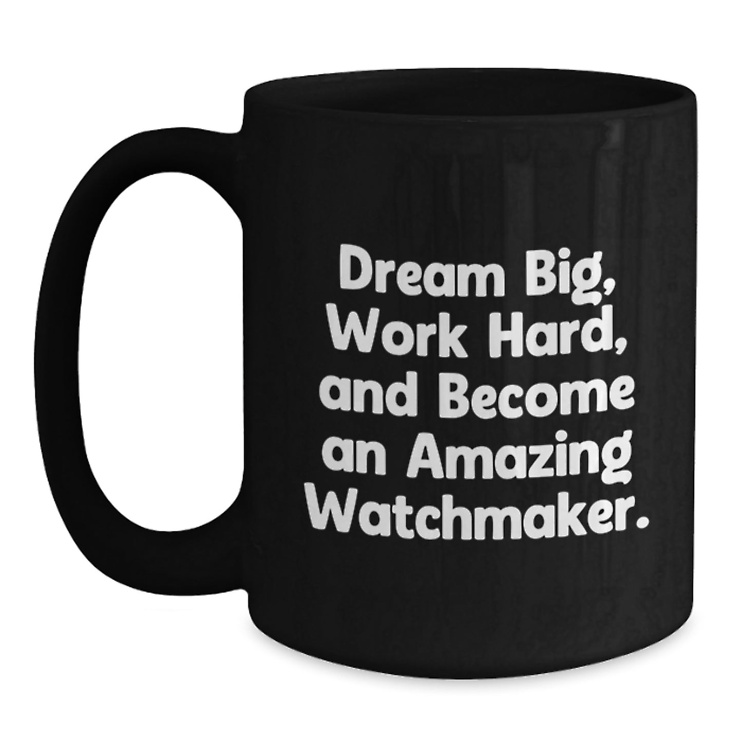 Funny Watchmaker Gifts for Men, Unique Black Coffee Mug for Watchmaker Friends, Graduation Unique Gifts from Family - Main