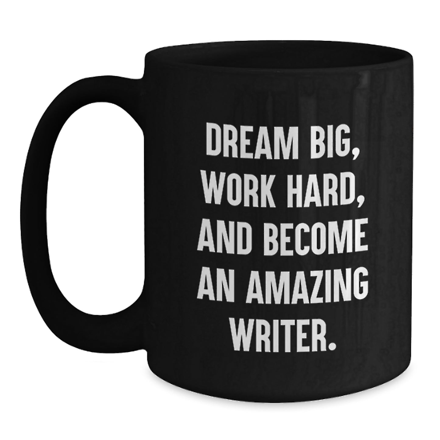 Writer Keepsake Ceramic Black Coffee Mug for Him Graduation Gift - Main