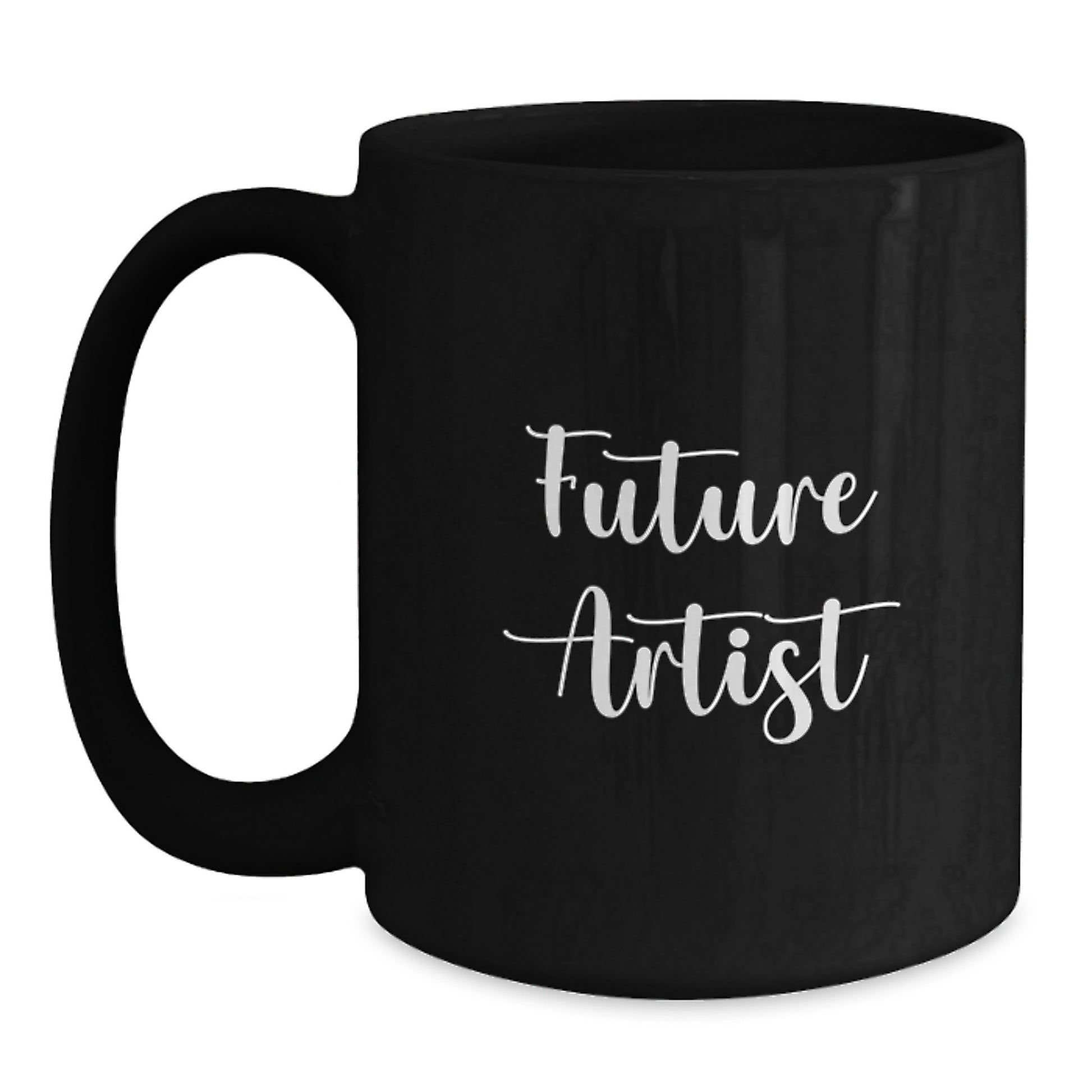 Funny Inspirational Gifts from Friends to Future Artist Black Coffee Mug Graduation Unique Gifts - Main