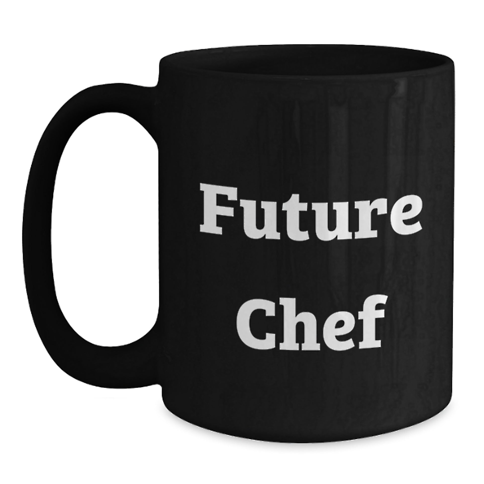 Funny Future Chef Gifts for Men, Black Coffee Mug, Inspirational Quote, Graduation Unique Gifts from Mom, Dad, Family, Friends - Main