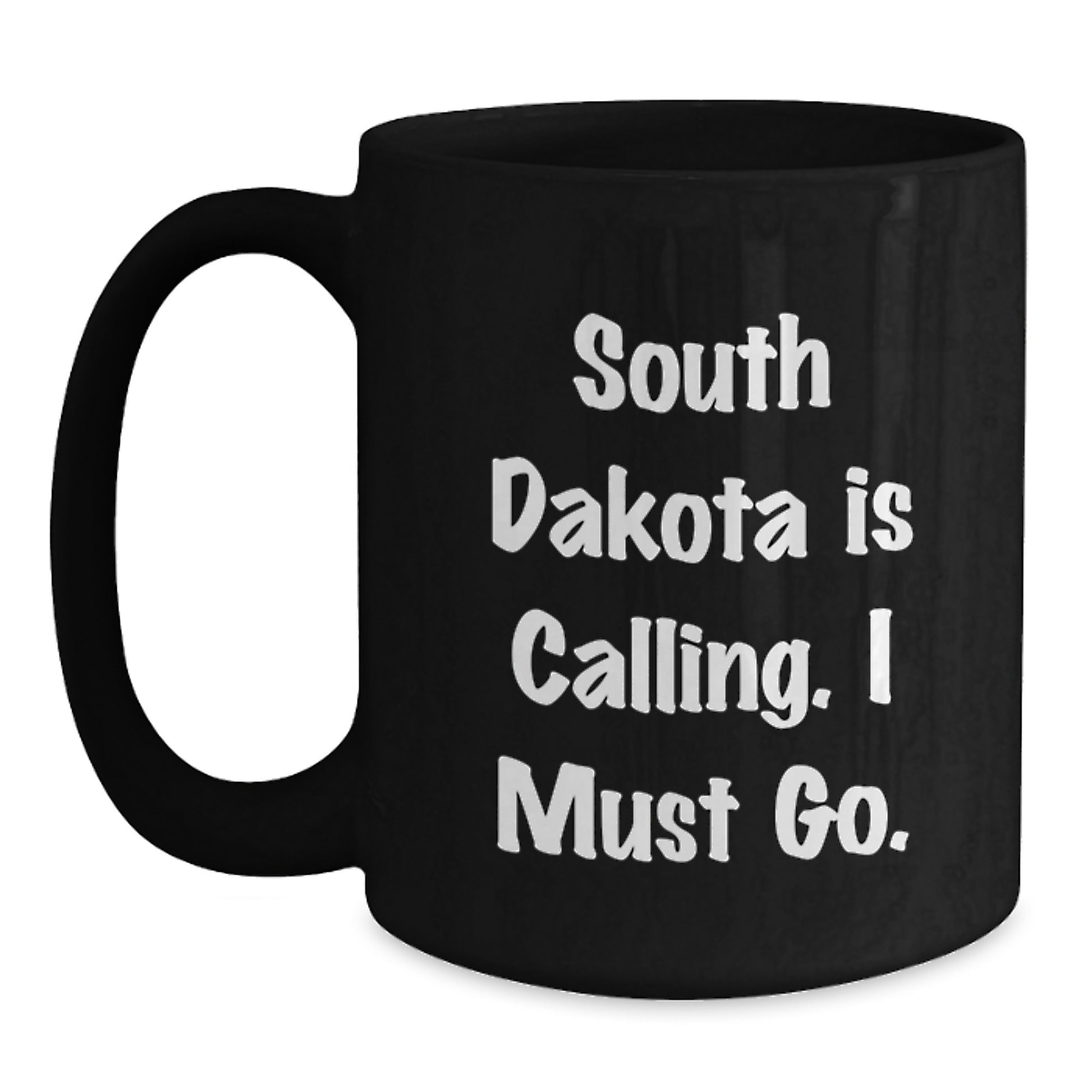 South Dakota Enthusiasts Gifts from Men, Funny Black Coffee Mugs for Friends, Family, Women, Birthday Unique Gifts - Main