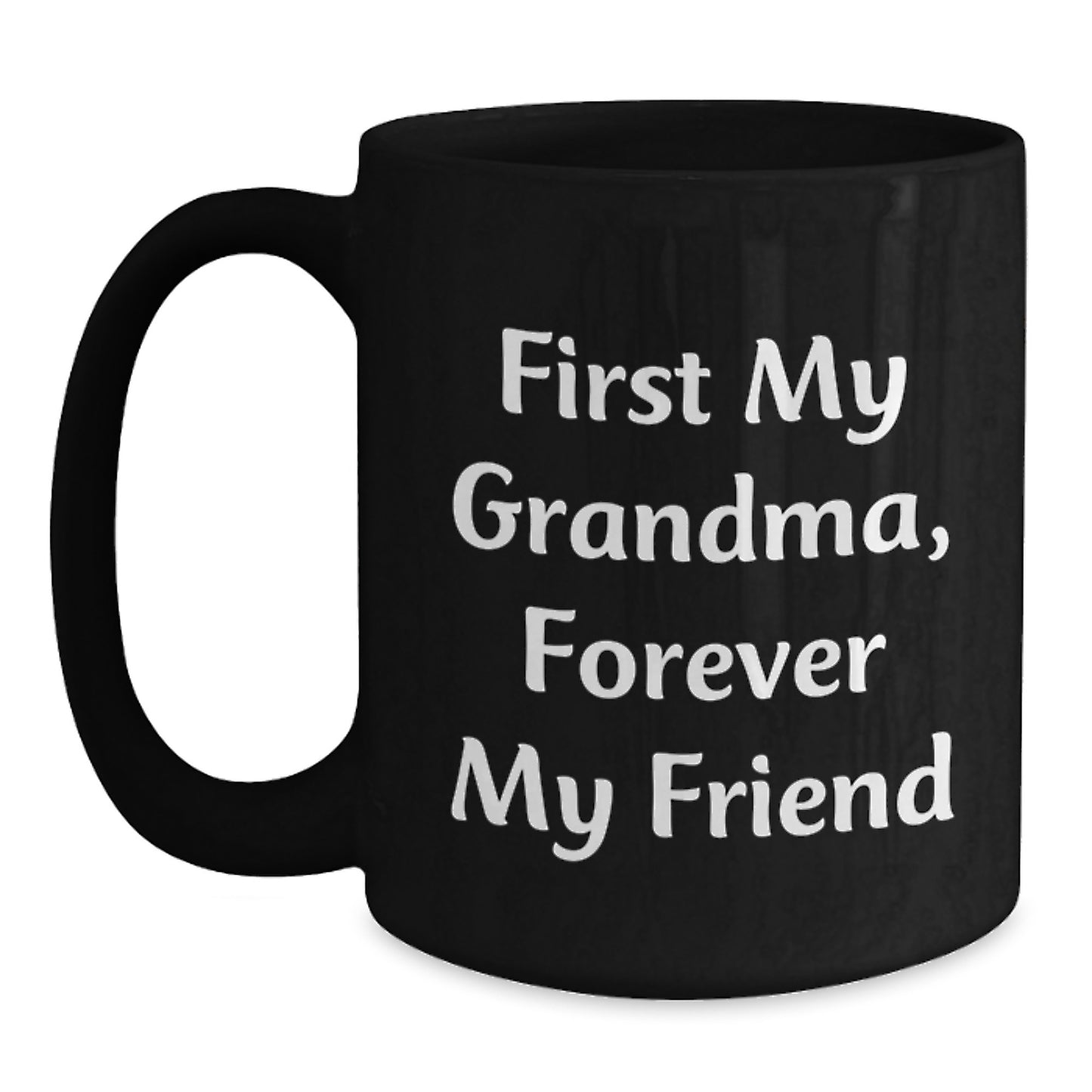 Grandma Gifts from Men to Women, Funny Black Coffee Mug for Grandma on Valentine's, Perfect for Grandma's Birthday - Main