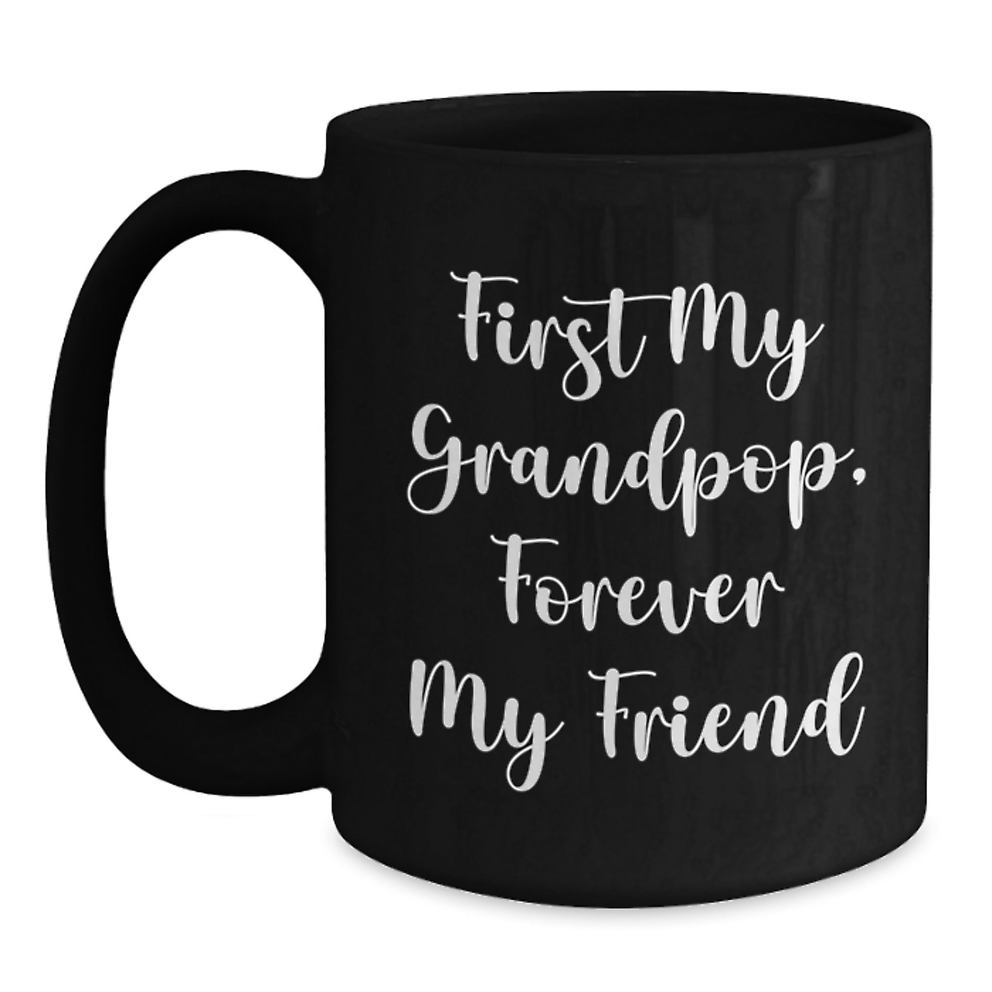 Grandpop Inspiration Funny Black Coffee Mug Gifts from Family for Graduation Unique - Main