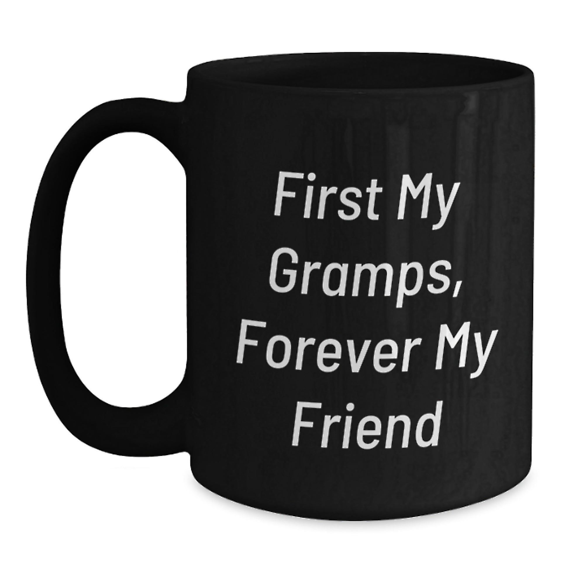Funny Gramps Gifts from Men, Black Coffee Mug, Perfect for Graduation Unique Gifts - Main