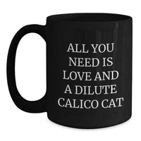 Load image into Gallery viewer, Dilute Calico Cat Lovers Christmas Unique Gift Funny Black Coffee Mug For Friends Family - Main
