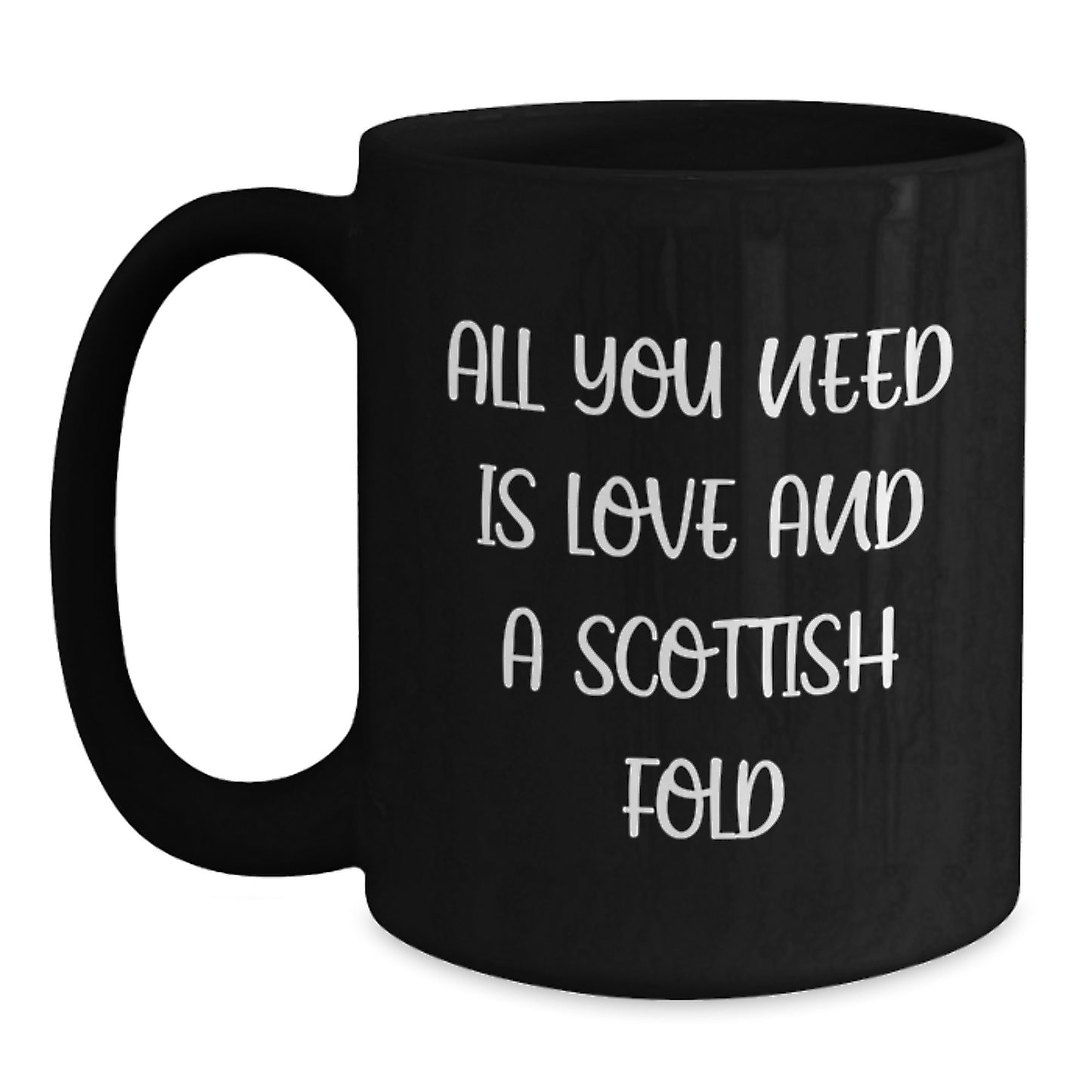 Funny Scottish Fold Cat Lover Gifts from Friends to Family Members for Graduation Unique Mug - Main