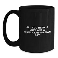 Load image into Gallery viewer, Funny Himalayan-Persian Cat Gifts from Friends and Family - Black Coffee Mug for Christmas Unique - Main
