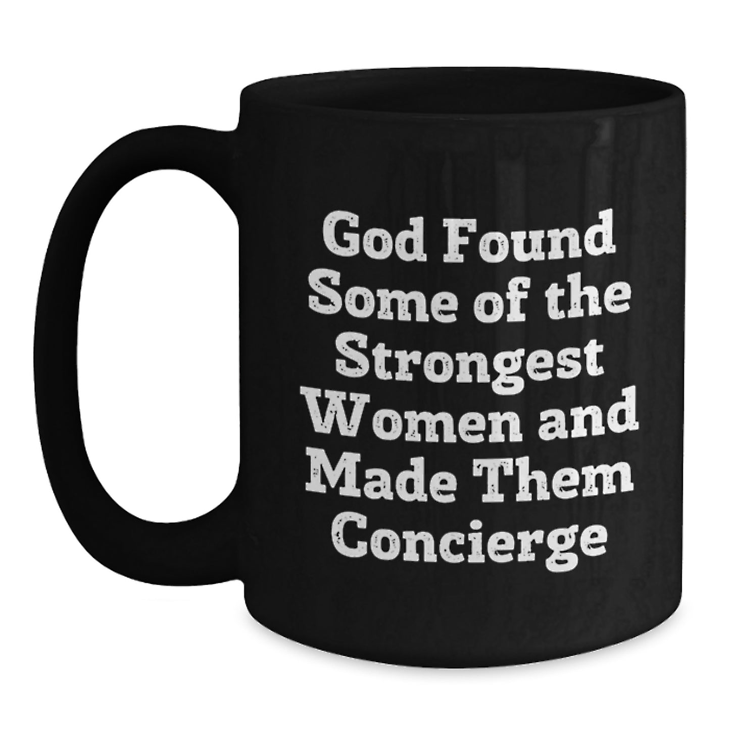 Funny Concierge Quotes Black Coffee Mugs Gifts for Concierge Women from Men, Gifts for Women Concierge Unique Graduation Gifts, Funny Gifts from Women to Women - Main